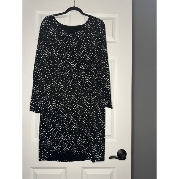 J. Jill Dresses & Skirts - J Jill Wearever Collection Shift Dress Black White Xl
